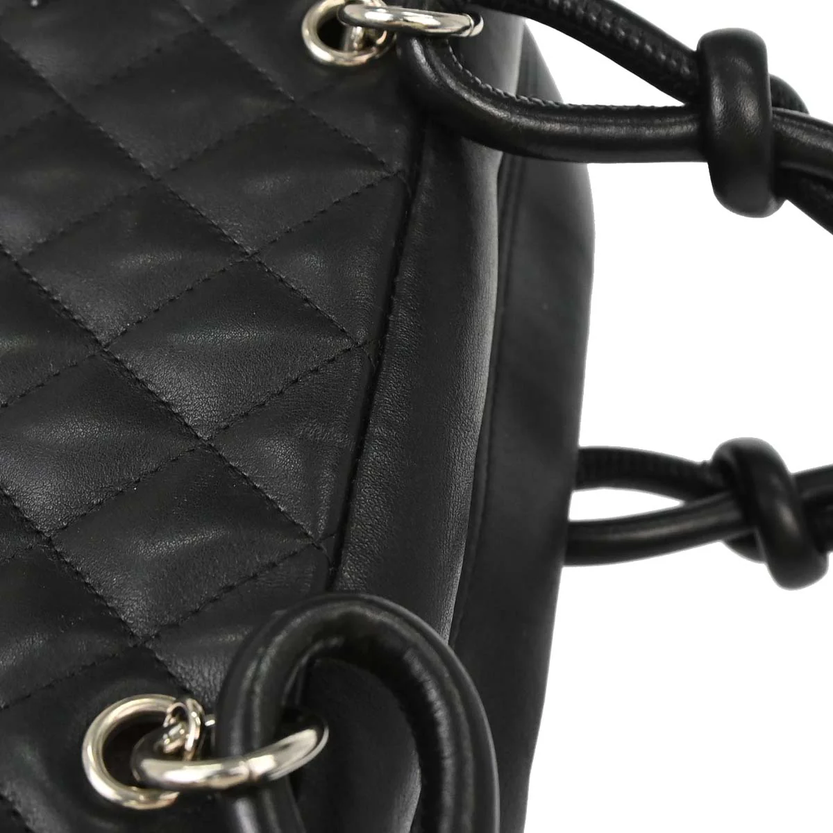 Chanel 2005-2006 Black Calfskin Cambon Ligne Bowling Bag 27 - Image 13