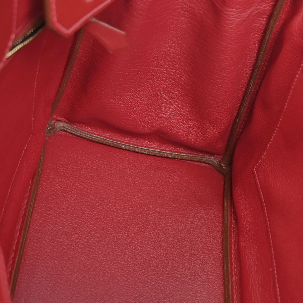 Hermes Rouge Vif Box Calf Birkin 30 Handbag - Image 15