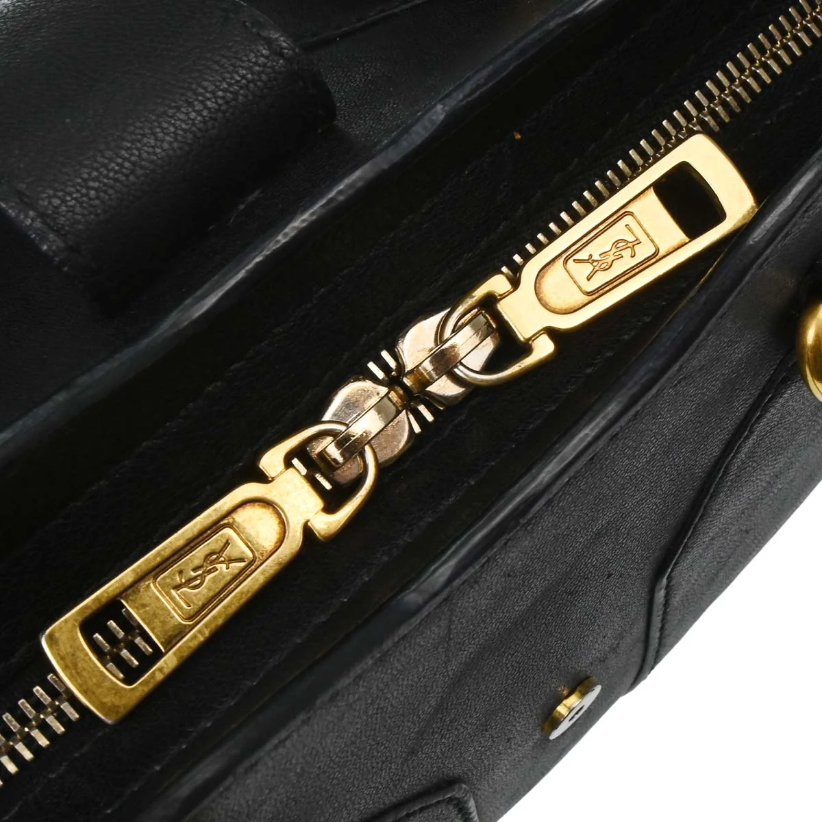 Yves Saint Laurent Black Leather Cabas Chic 2way Shoulder Handbag - Image 19