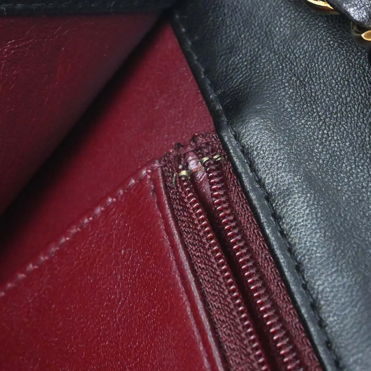 Chanel 1997-1999 Black Lambskin Pushlock Medium Half Flap Shoulder Bag - Image 19