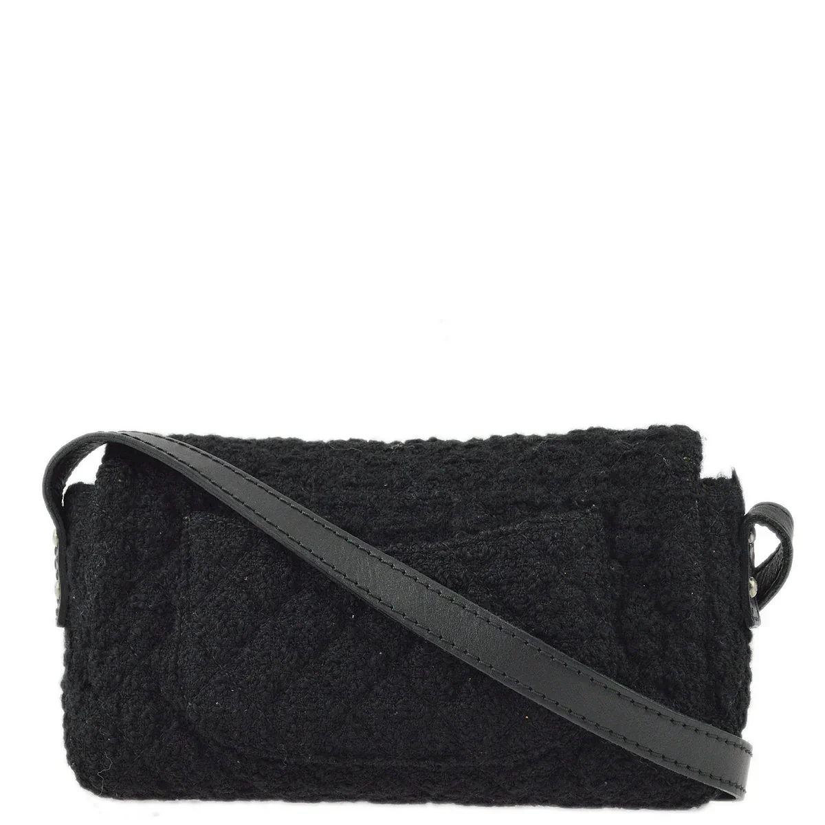 Chanel 2009-2010 Tweed Mademoiselle Lock Shoulder Bag - Image 2