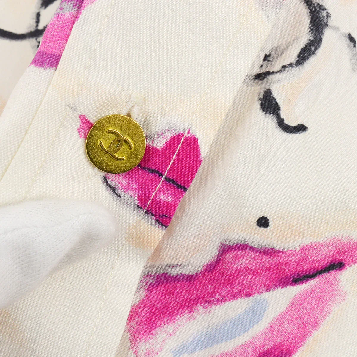 Chanel Lipstick Pattern Cotton Shirt #38 - Image 3