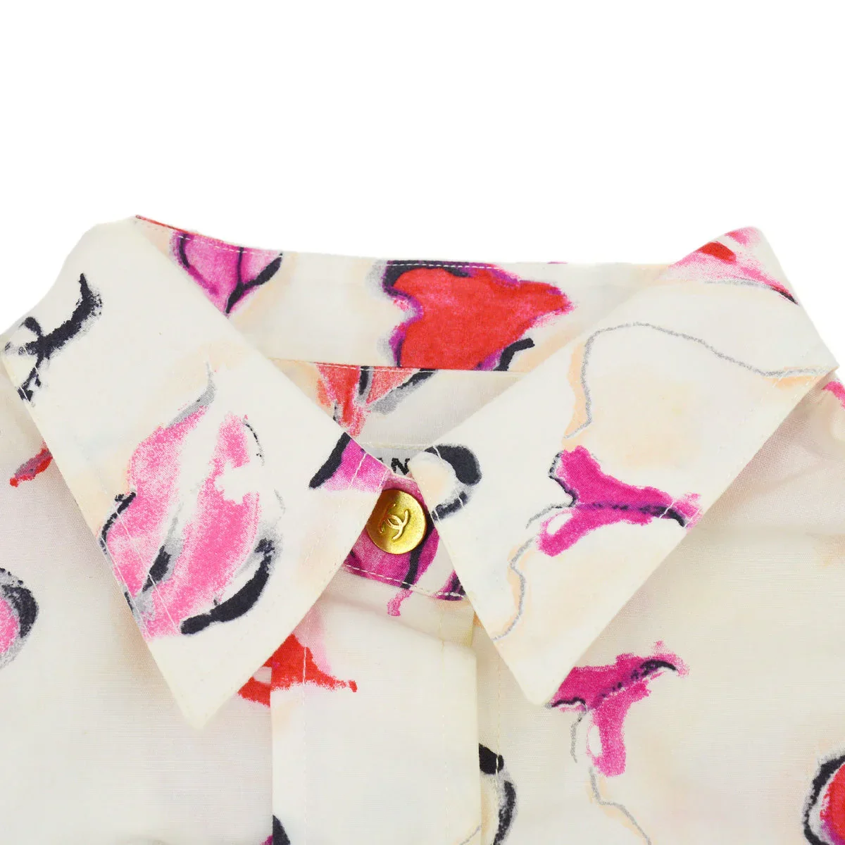 Chanel Lipstick Pattern Cotton Shirt #38 - Image 6