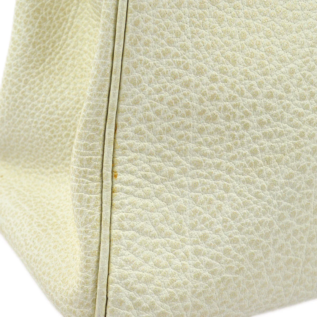Hermes 2001 Ivory Buffalo Kelly 32 Retourne 2way Shoulder Handbag - Image 3
