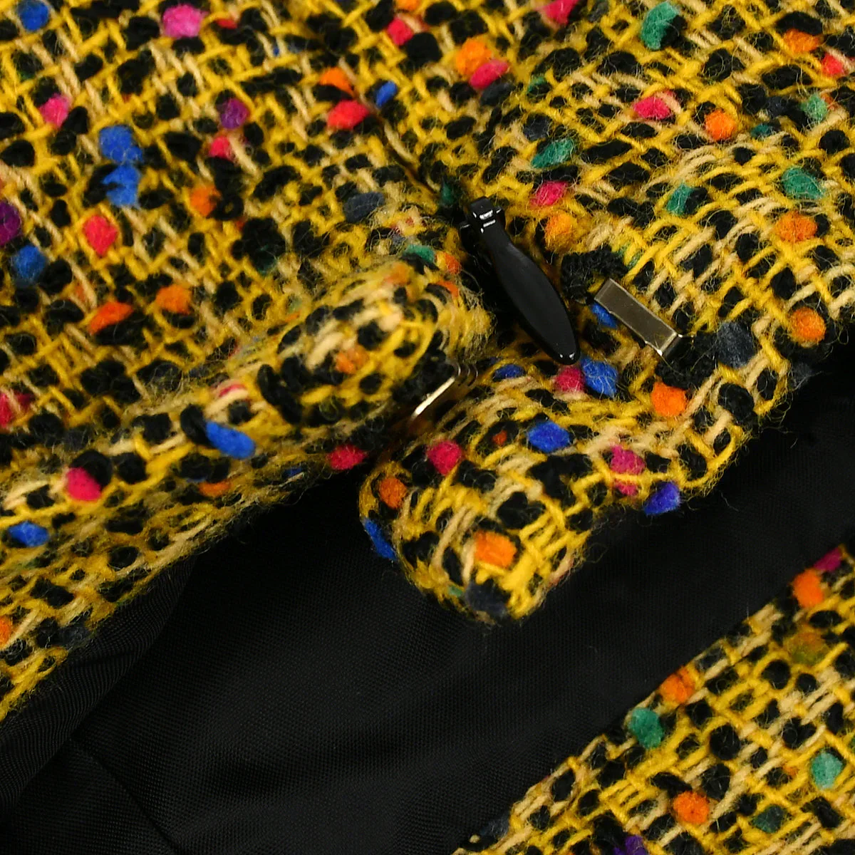 Christian Dior Setup Suit Zip Up Jacket Skirt Yellow #11 - Image 7