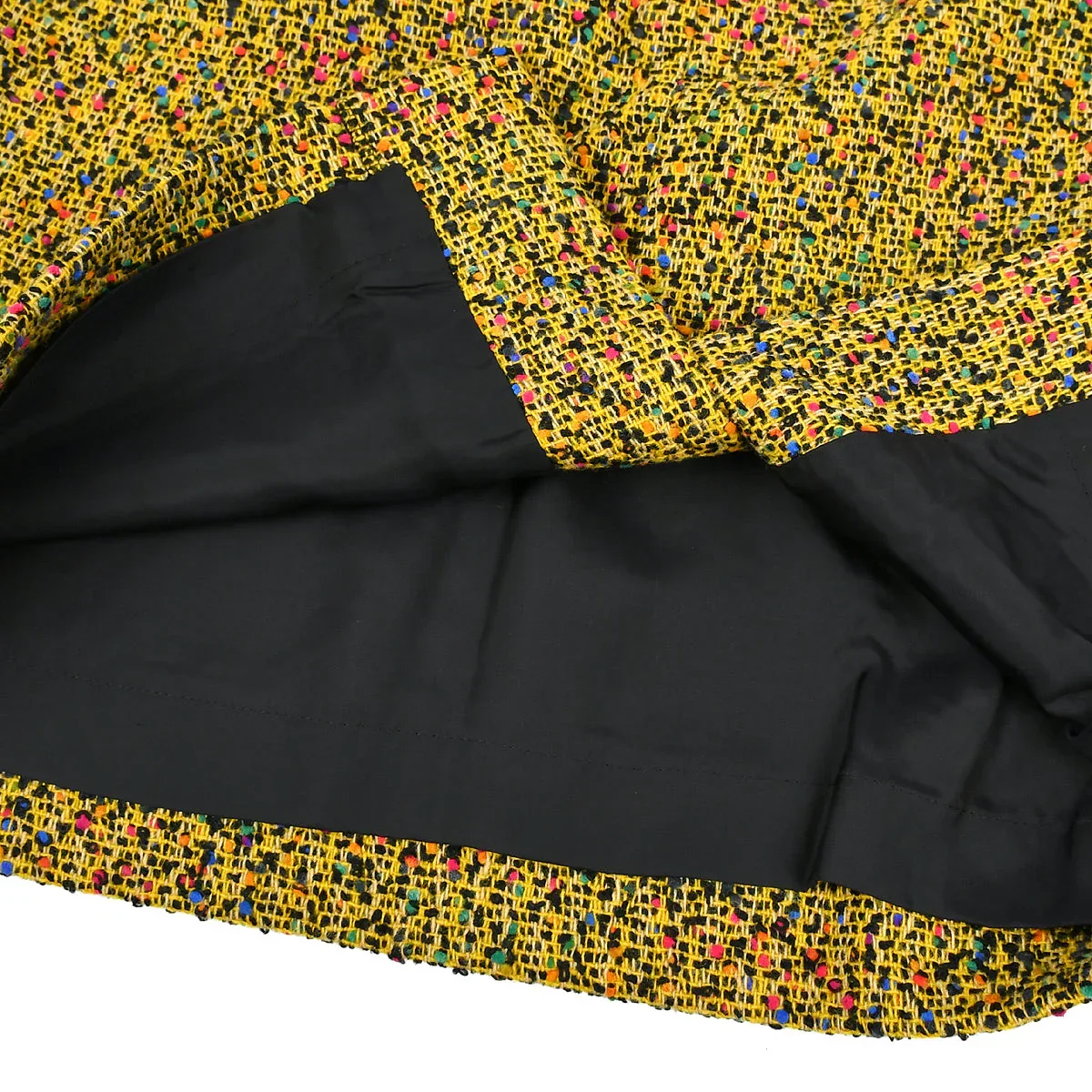 Christian Dior Setup Suit Zip Up Jacket Skirt Yellow #11 - Image 8
