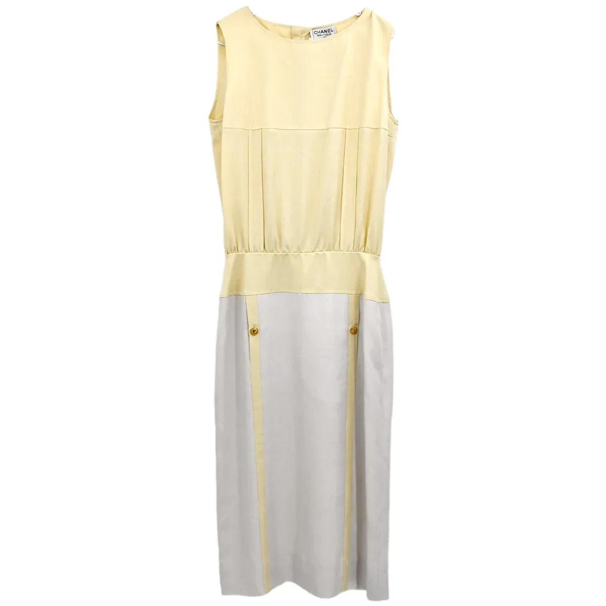 Chanel Setup Suit Jacket Dress Ivory 03 #38 - Image 3