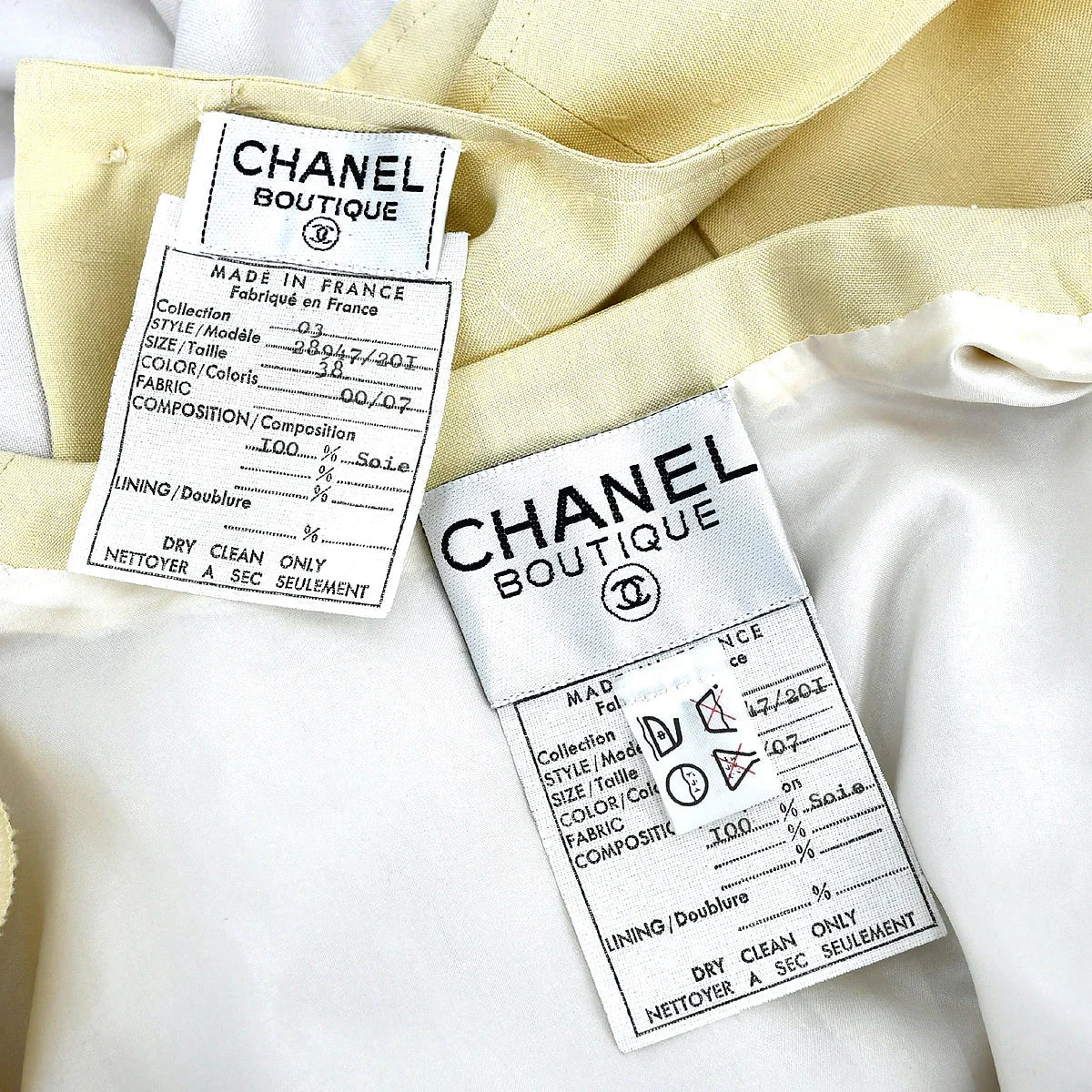 Chanel Setup Suit Jacket Dress Ivory 03 #38 - Image 9