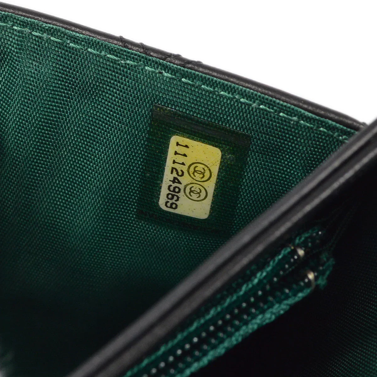 Chanel 2006-2008 Black Calfskin Bifold Wallet - Image 7