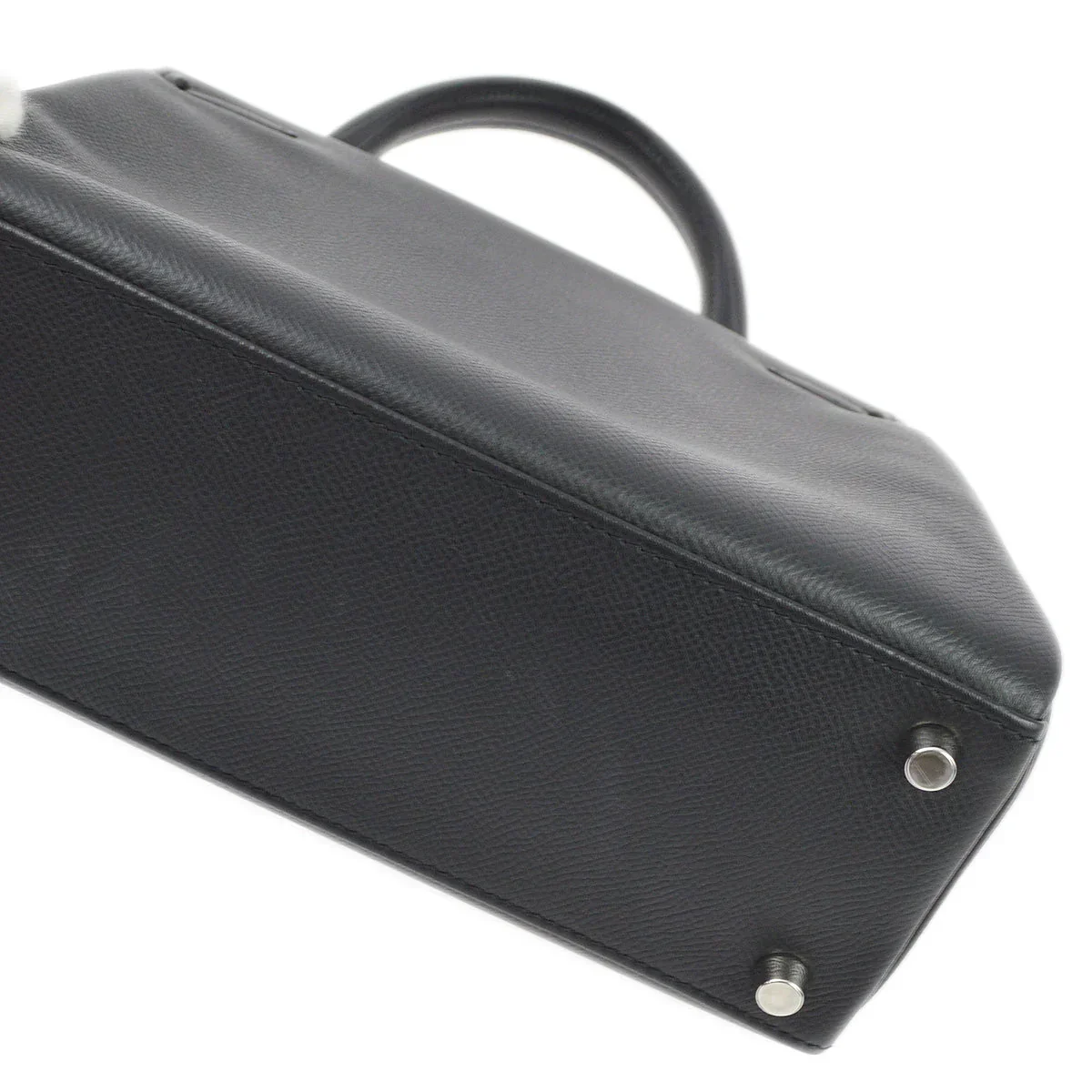 Hermes 2009 Black Epsom Kelly 25 Retourne Bag - Image 4