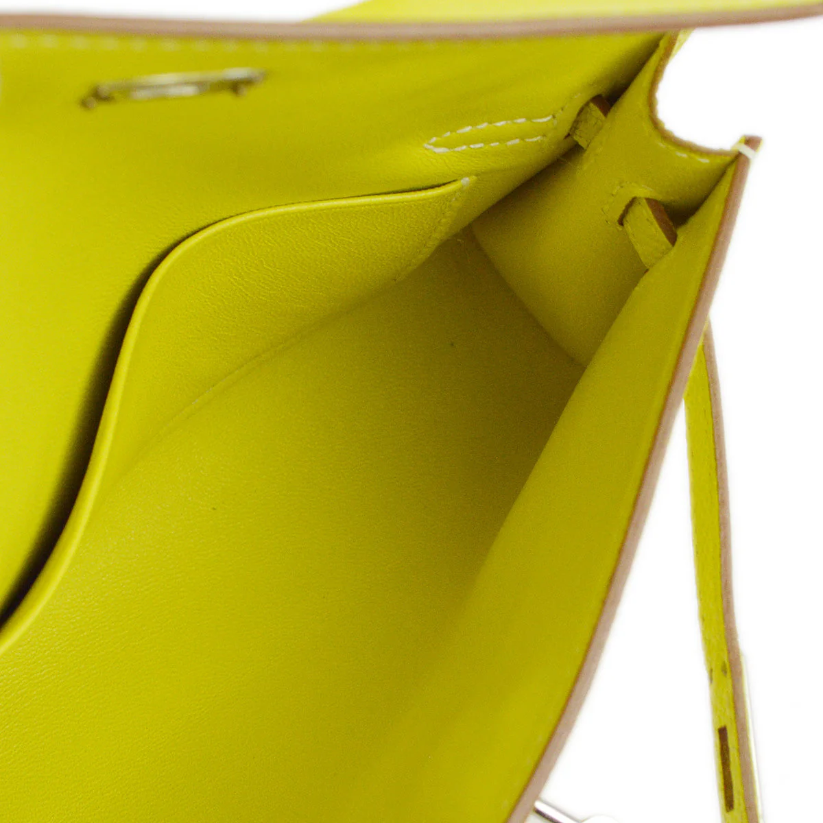 Hermes 2011 Lime Epsom Tiny Kelly 2way Shoulder Handbag - Image 9