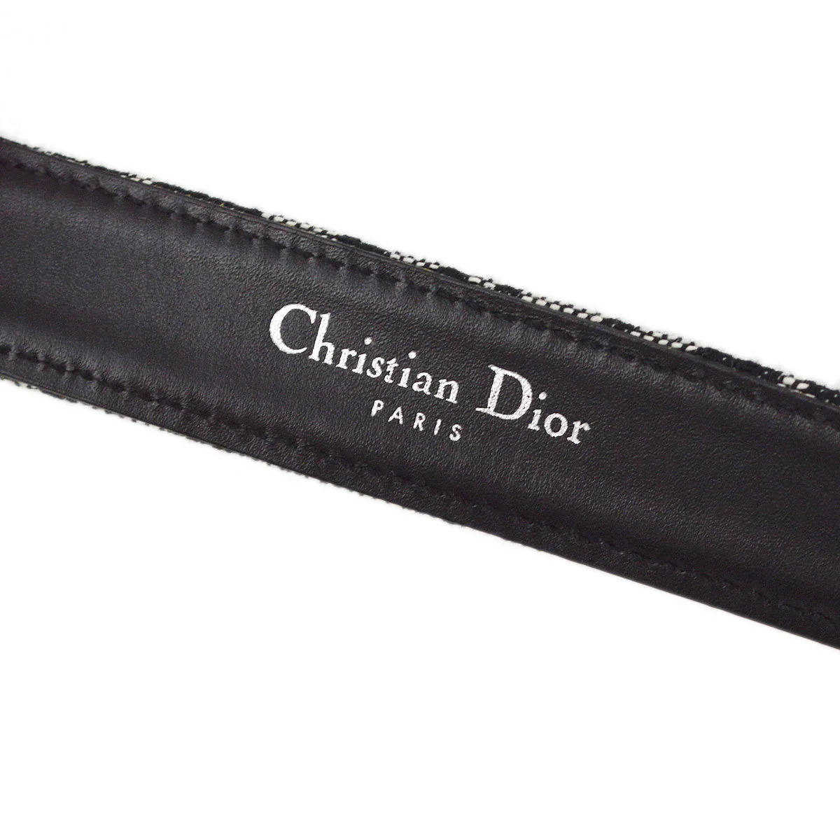 Christian Dior 2002 Trotter Belt Black #75 - Image 4