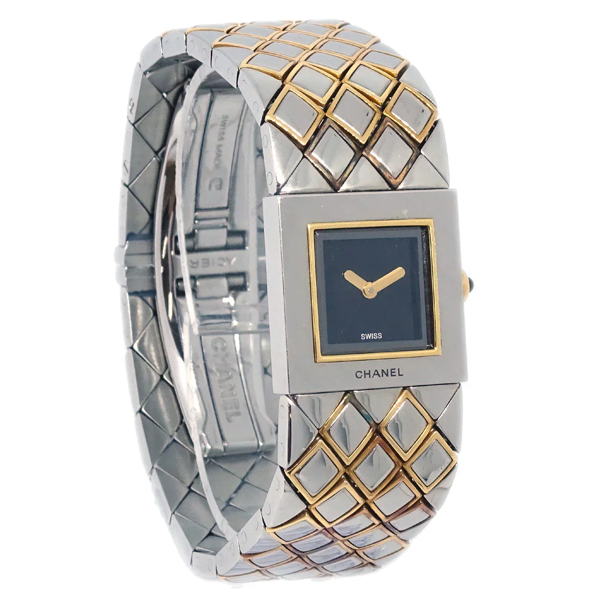 Chanel Matelasse Quartz Watch SS 18KYG - Image 2