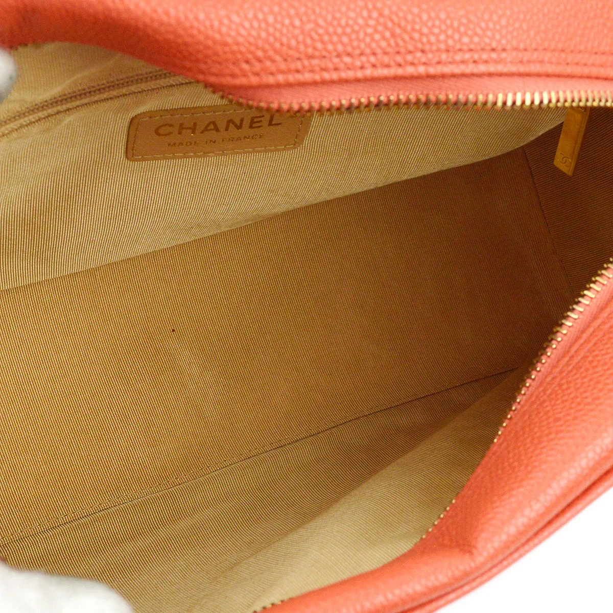 Chanel 2003-2004 Scarlet Caviar Bowling Bag 27 - Image 8