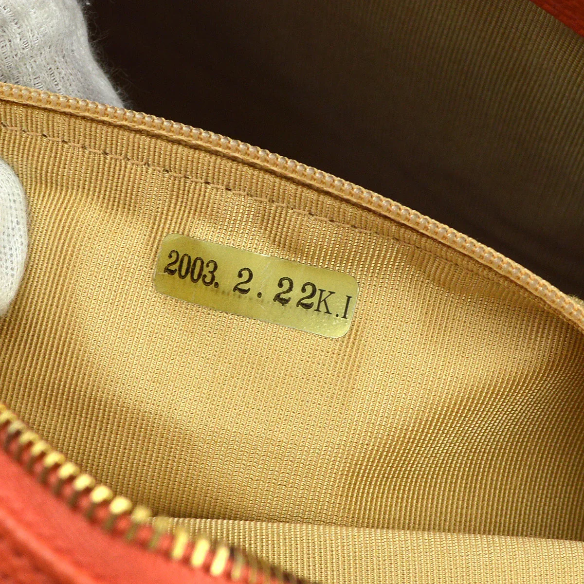 Chanel 2003-2004 Scarlet Caviar Bowling Bag 27 - Image 9