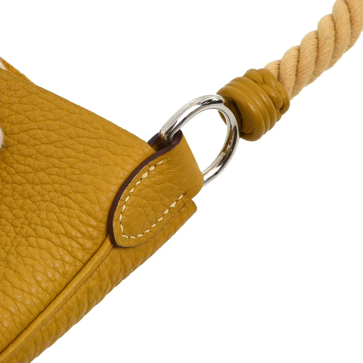 Hermes 2008 Curry Taurillon Clemence Mangeoire PM Handbag - Image 7