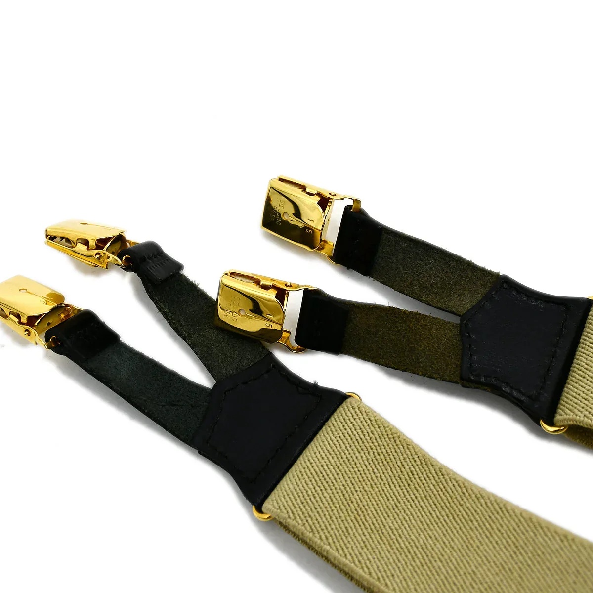 Chanel Suspenders Beige Small Good - Image 5