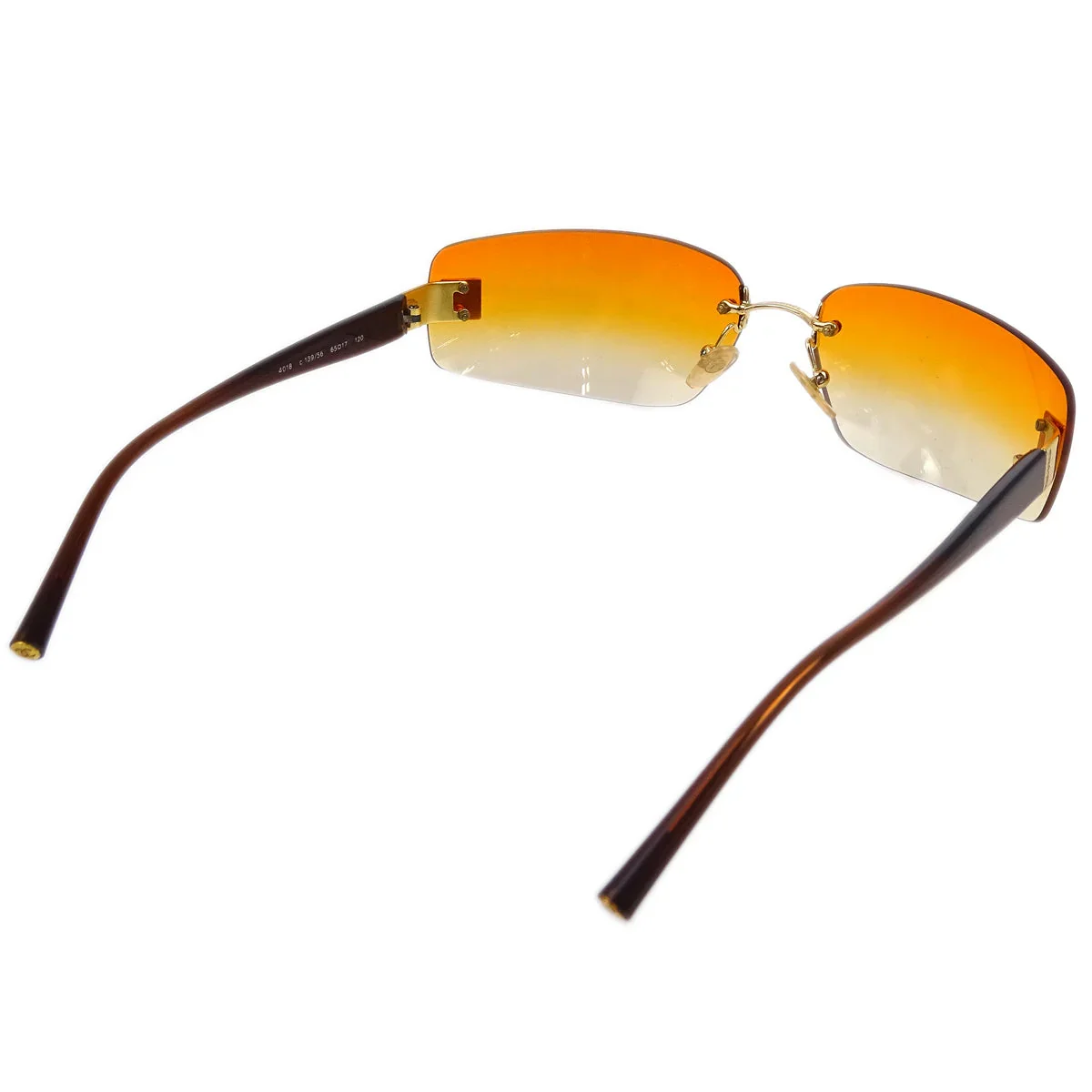Chanel Sunglasses Eyewear Orange Small Good - Image 2
