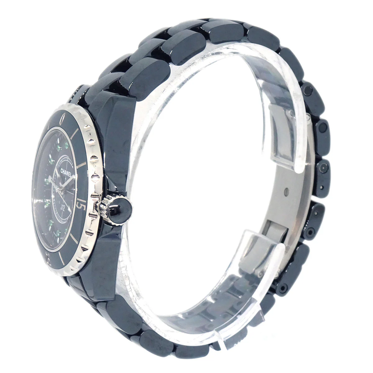 Chanel Ref.H2679 J12 Quartz 33mm Watch Ceramic Emerald - Image 3