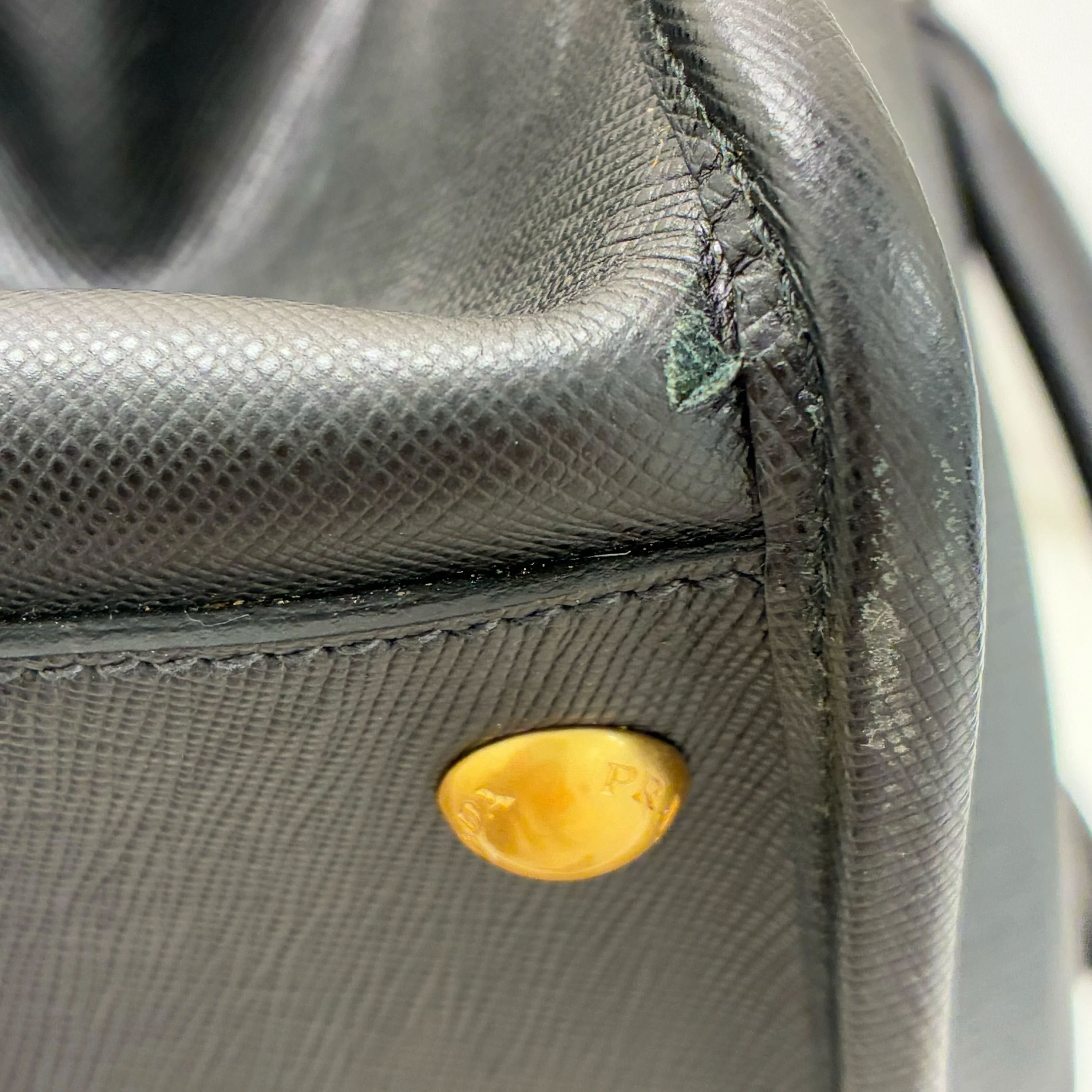 Prada Black Leather Handbag - Image 13