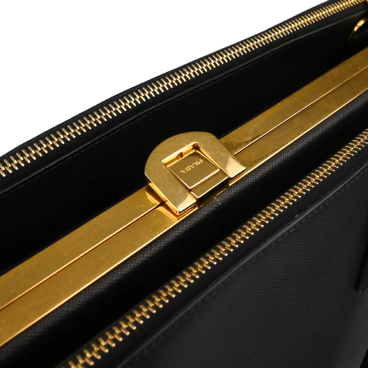 Prada Black Leather Handbag - Image 6