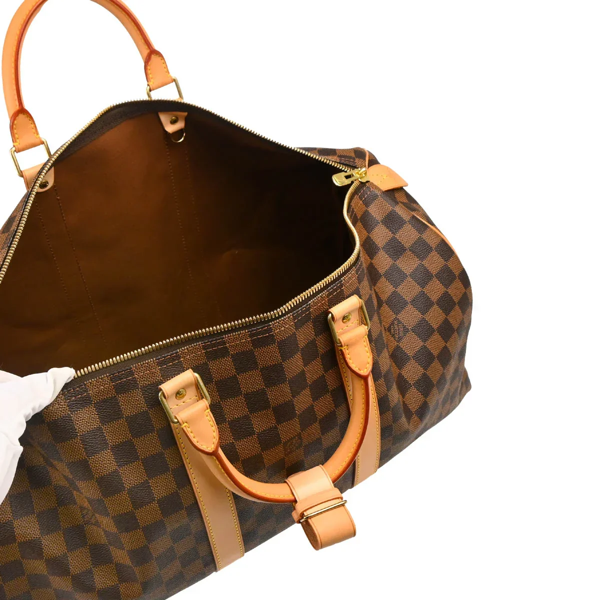 Louis Vuitton 2004 Damier Keepall 50 Travel Duffle Handbag - Image 4