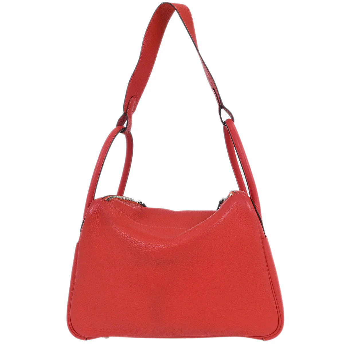 Hermes Bougainvillier Taurillon Clemence Lindy 30 Shoulder Bag - Image 2