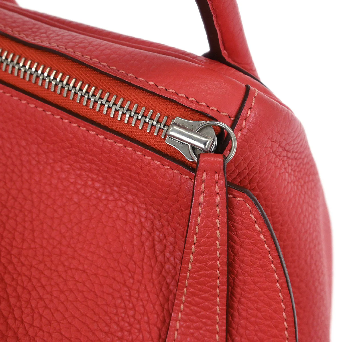 Hermes Bougainvillier Taurillon Clemence Lindy 30 Shoulder Bag - Image 6