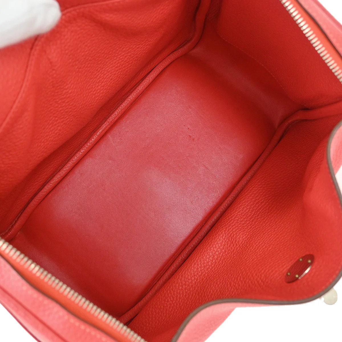 Hermes Bougainvillier Taurillon Clemence Lindy 30 Shoulder Bag - Image 7