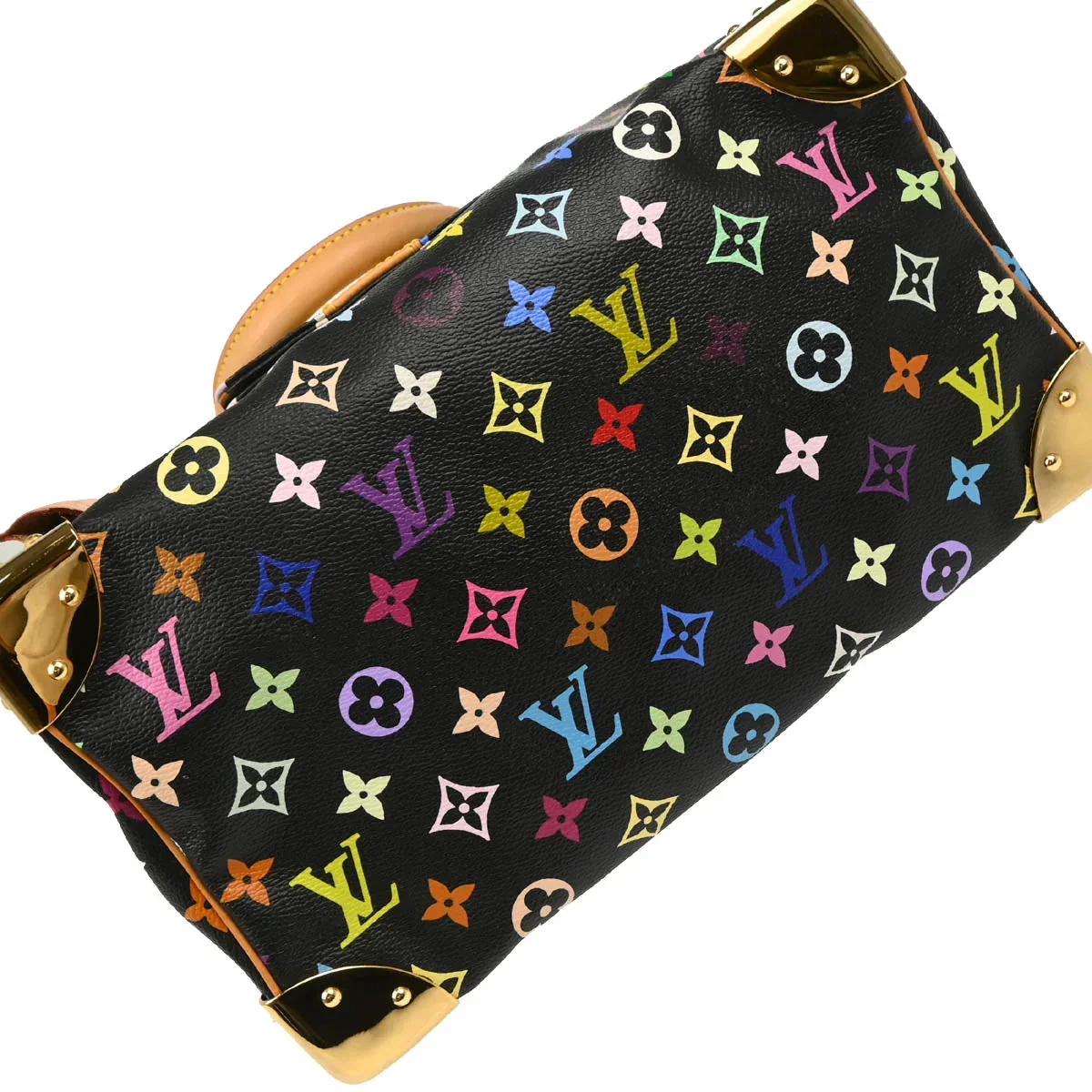 Louis Vuitton 2003 Black Monogram Multicolor Speedy 30 Handbag M92642 - Image 5