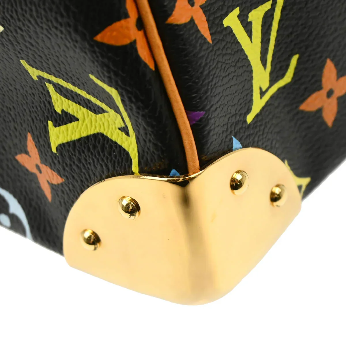 Louis Vuitton 2003 Black Monogram Multicolor Speedy 30 Handbag M92642 - Image 6