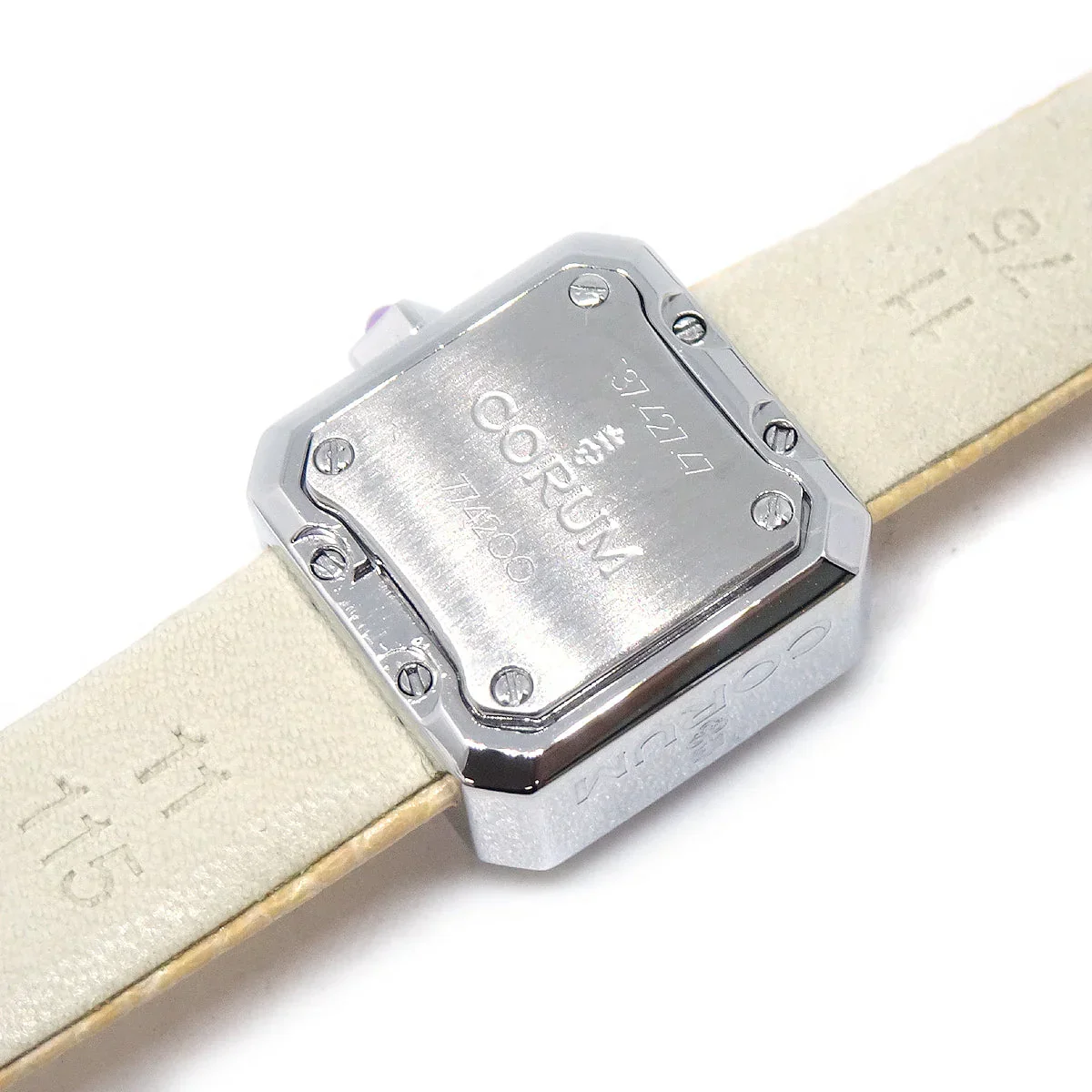 Corum * Sugar Cube Ref.137.427.47 Quartz Watch SS Diamond - Image 6