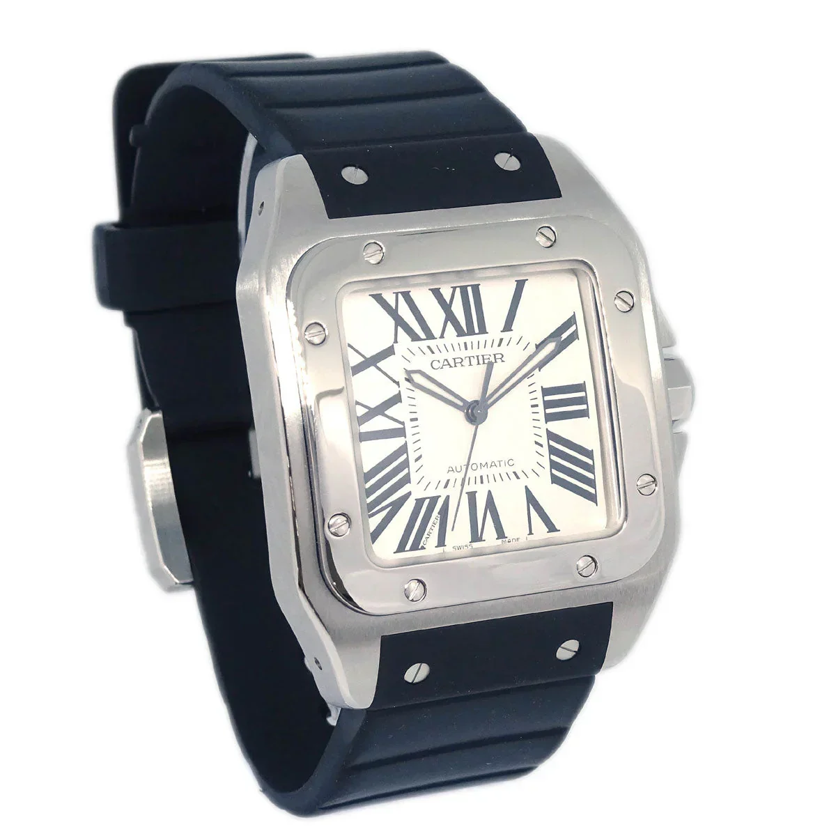 Cartier Santos 100 LM Ref.W20073X8 Self-winding Watch SS - Image 2