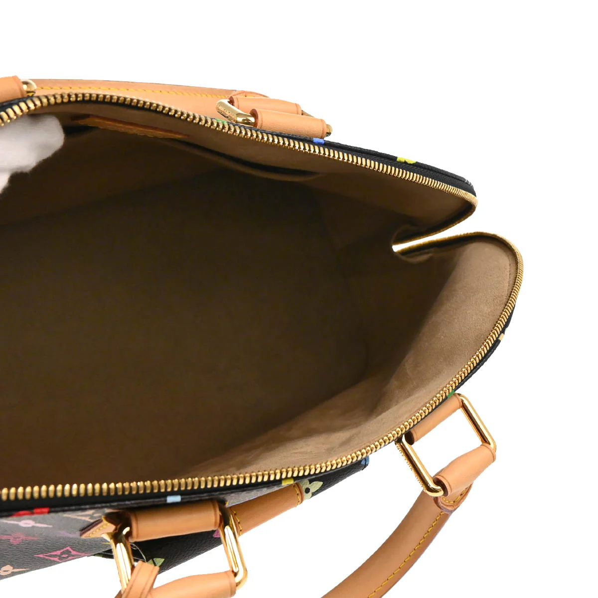Louis Vuitton 2013 Black Monogram Multicolor Alma GM Handbag M40442 - Image 4