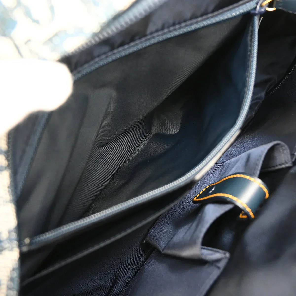 Christian Dior Navy Double Saddle Trotter Handbag - Image 9
