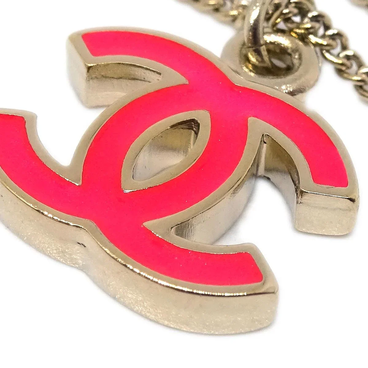 Chanel Gold CC Chain Pendant Necklace 04A - Image 3