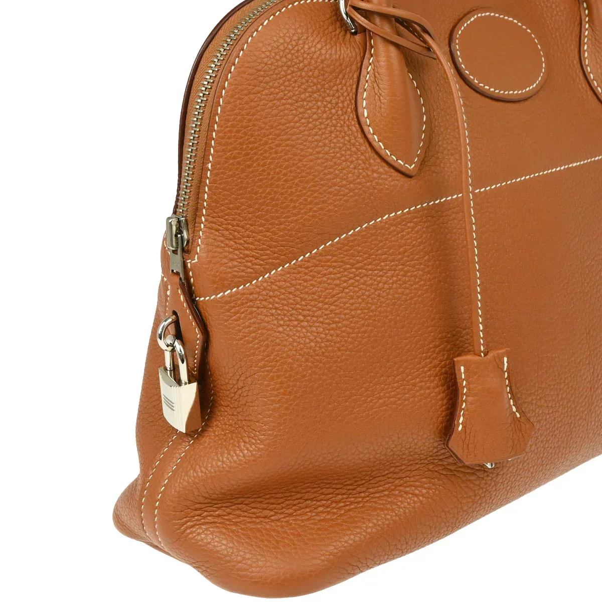 Hermes 2007 Gold Togo Bolide 31 2way Shoulder Handbag - Image 3