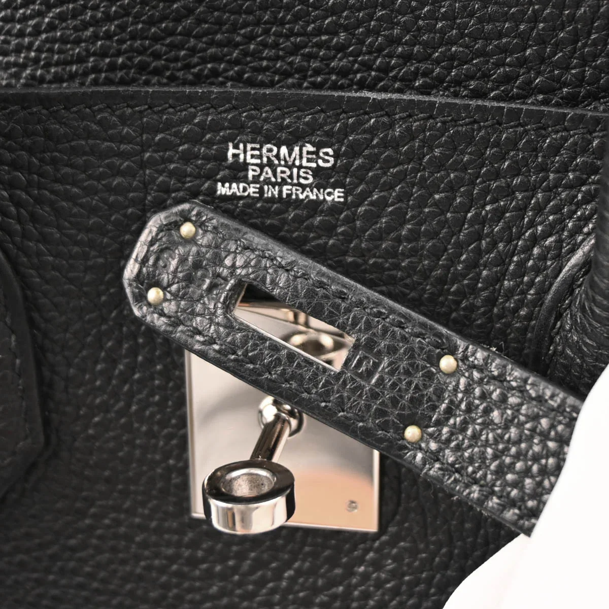 Hermes 2006 Black Togo Birkin 30 Handbag - Image 10