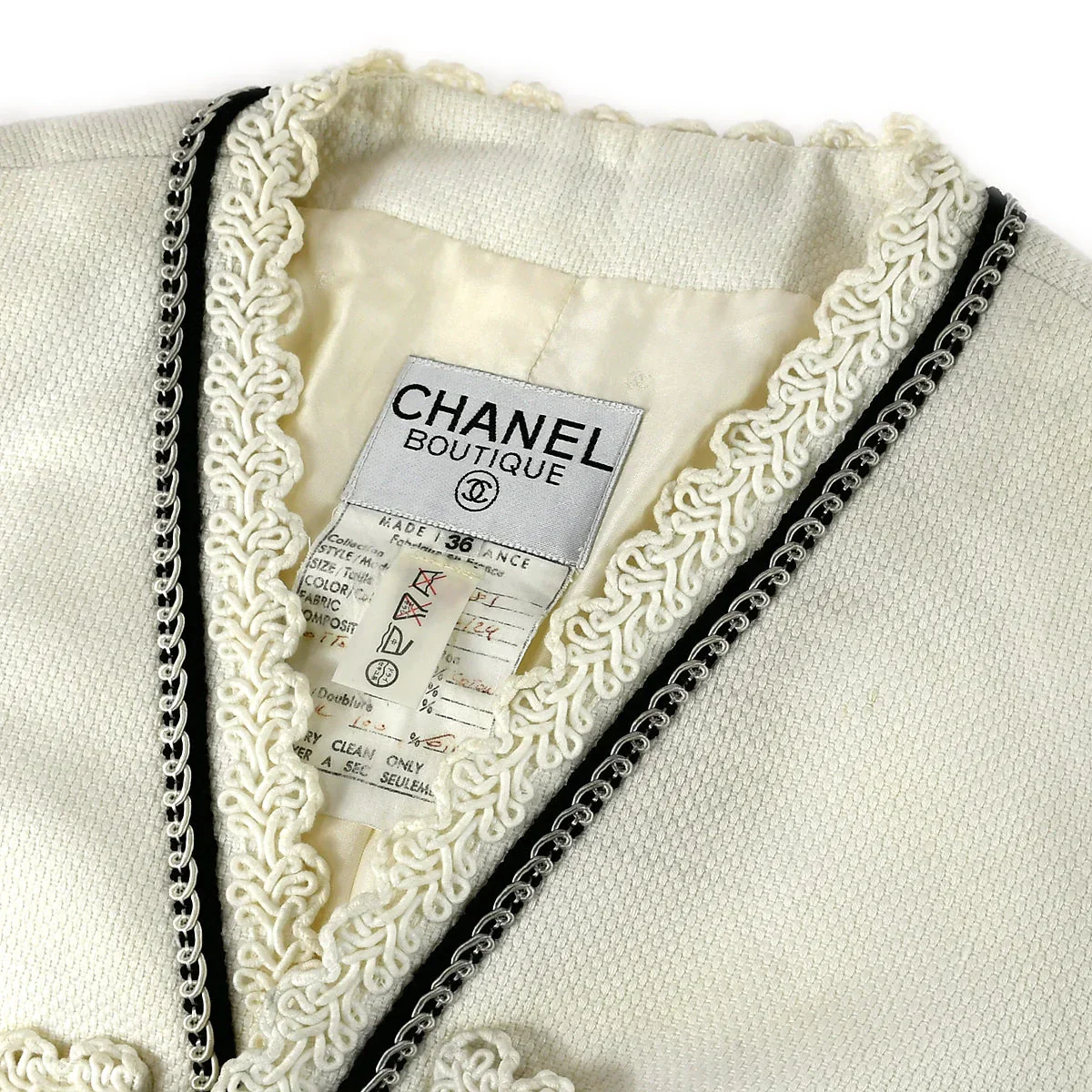 Chanel Lace Trim Jacket #36 - Image 5