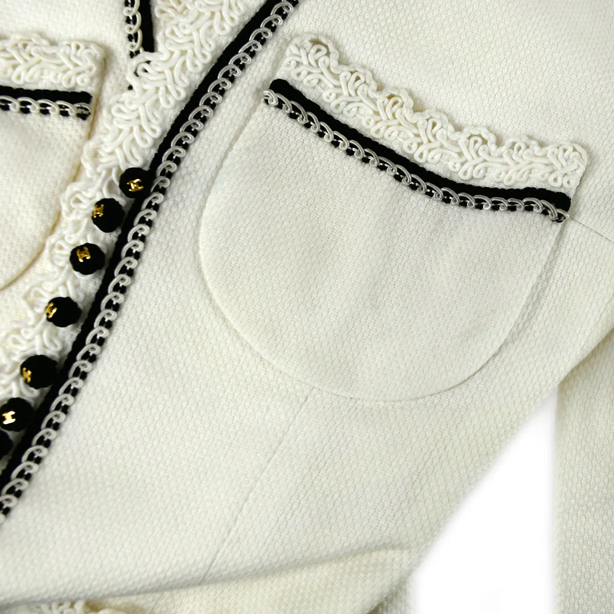 Chanel Lace Trim Jacket #36 - Image 6