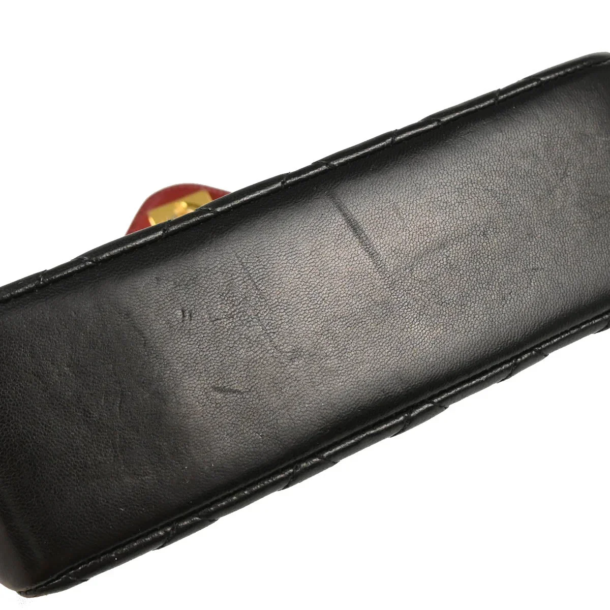 Chanel 1986-1988 Black Lambskin Shoulder Bag - Image 5