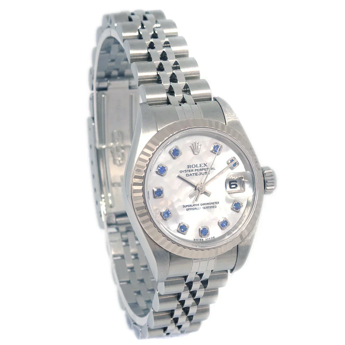 Rolex Ref.79174NGS Oyster Perpetual Datejust 26mm Watch SS Sapphire Shell - Image 2