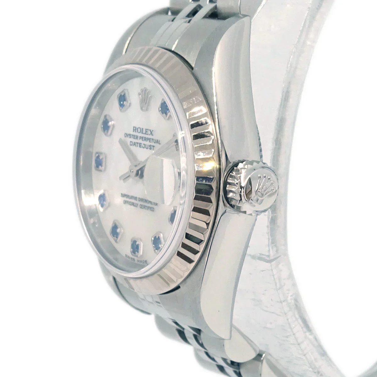 Rolex Ref.79174NGS Oyster Perpetual Datejust 26mm Watch SS Sapphire Shell - Image 4