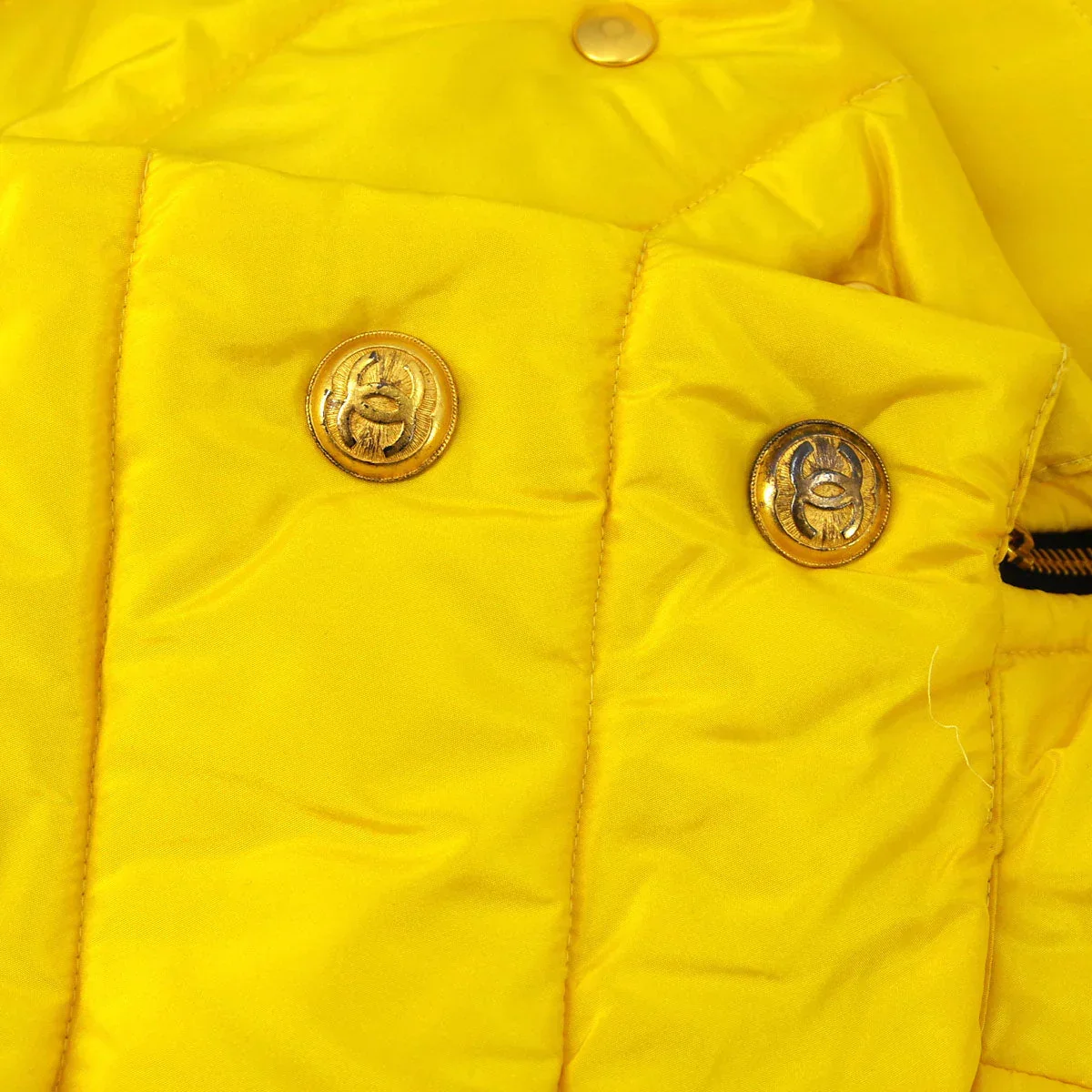 Chanel * Fall 1996 Logo Tape Puffer Jacket - Image 5