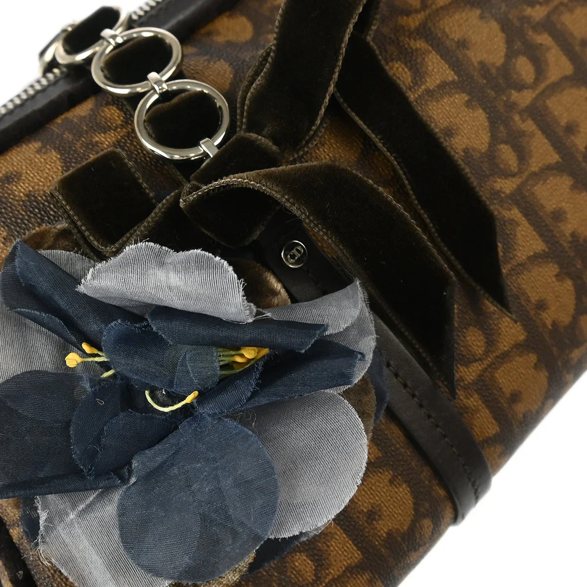 Christian Dior 2005 Brown Romantic Trotter Handbag - Image 4
