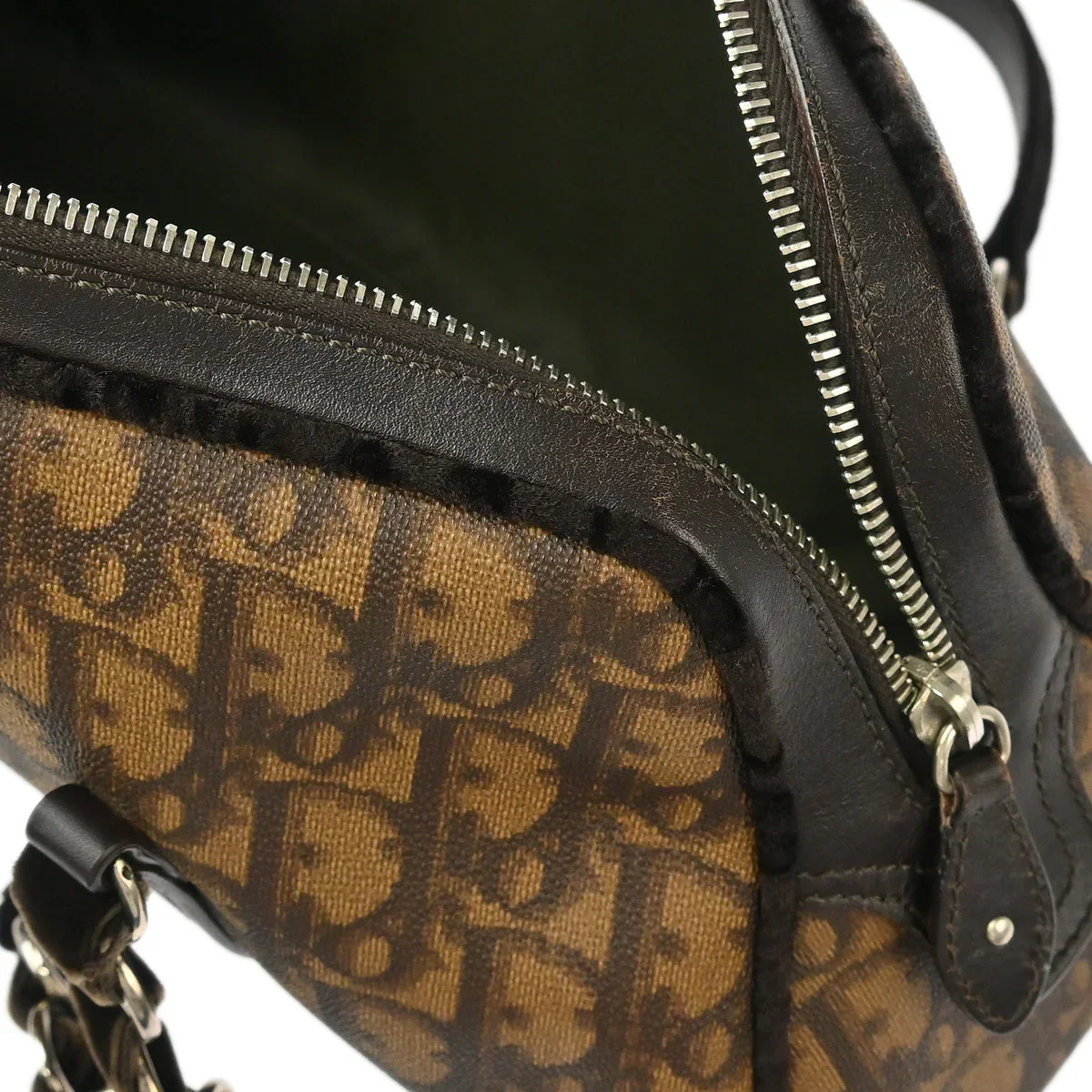 Christian Dior 2005 Brown Romantic Trotter Handbag - Image 7