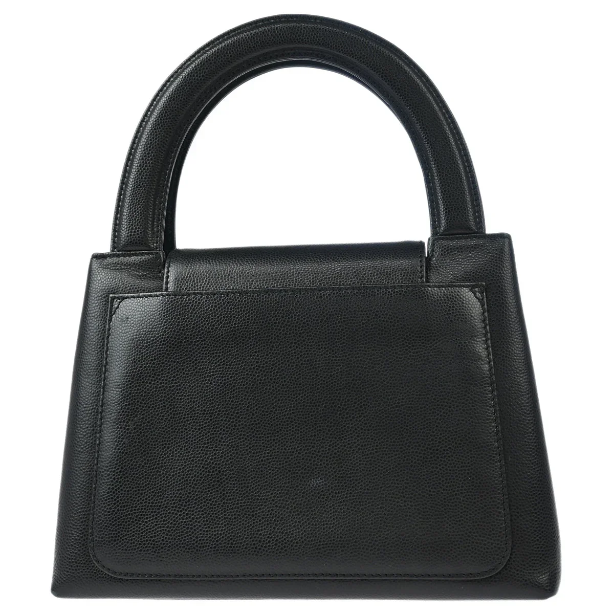 Chanel 1997-1999 Black Caviar Handbag - Image 2
