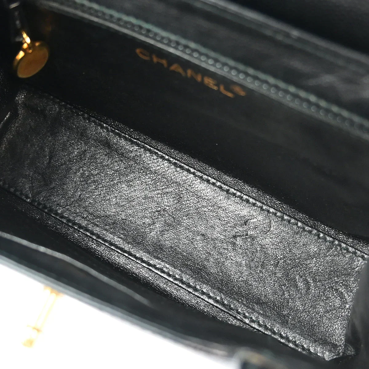Chanel 1997-1999 Black Caviar Handbag - Image 8