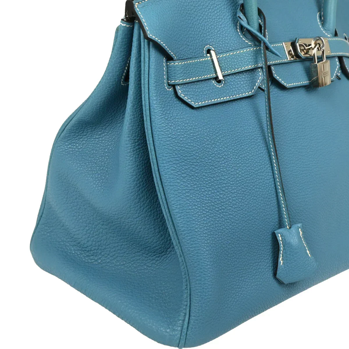 Hermes Blue Jean Togo Birkin 35 Handbag - Image 3