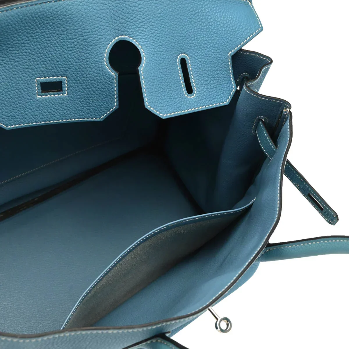 Hermes Blue Jean Togo Birkin 35 Handbag - Image 4
